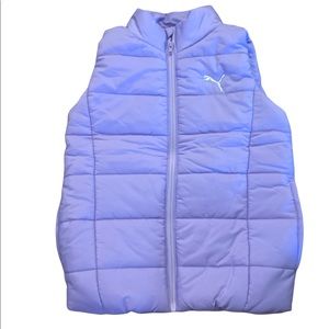 PUMA Puffer Vest-Lavendar Girls Size Small (7-8)